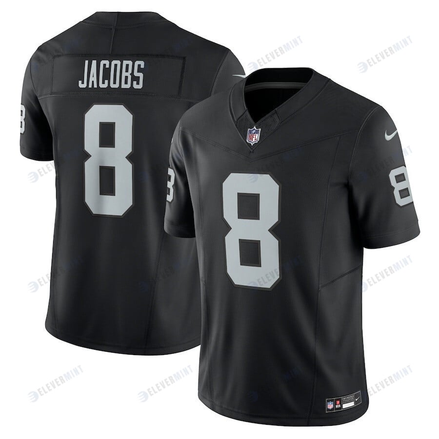 Josh Jacobs 8 Las Vegas Raiders Nike Vapor F.U.S.E. Limited Jersey - Black